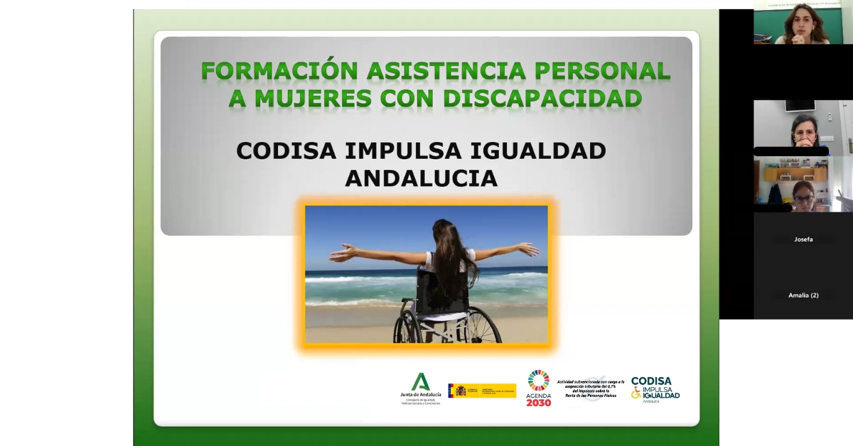 Finaliza una nueva edición del Programa de Capacitación Profesional en Asistencia Personal como salida laboral para mujeres con discapacidad en Andalucia