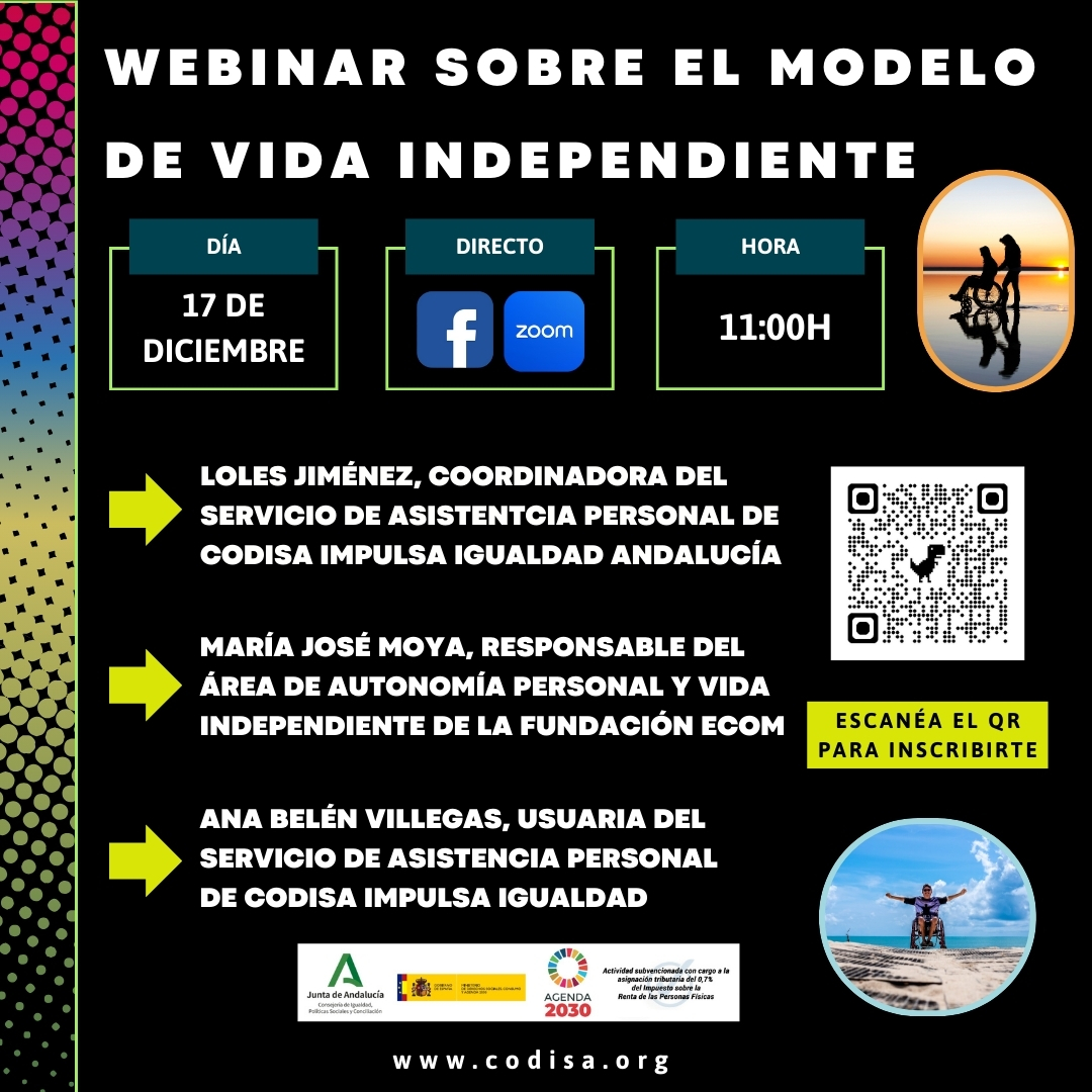 Webinar sobre el Modelo de Vida Independiente a través de la Asistencia Personal